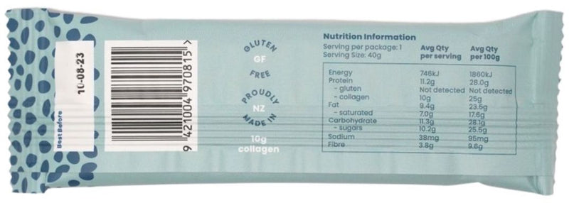 Nothing Naughty Collagen Beauty Bar Coconut & Chia 40g