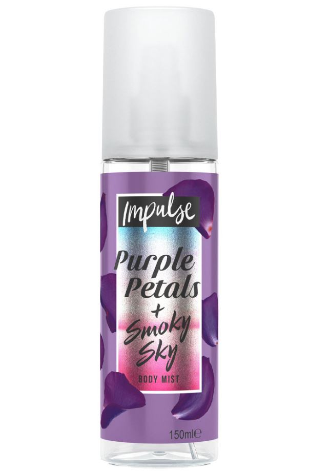 Impulse Purple Petals + Smoky Sky Body Mist 150ml