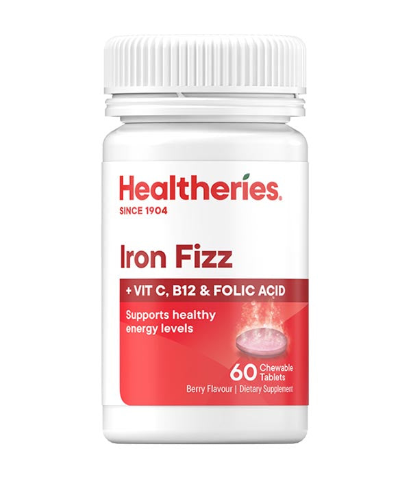 Healtheries Iron Fizz Chews 60 Tablets