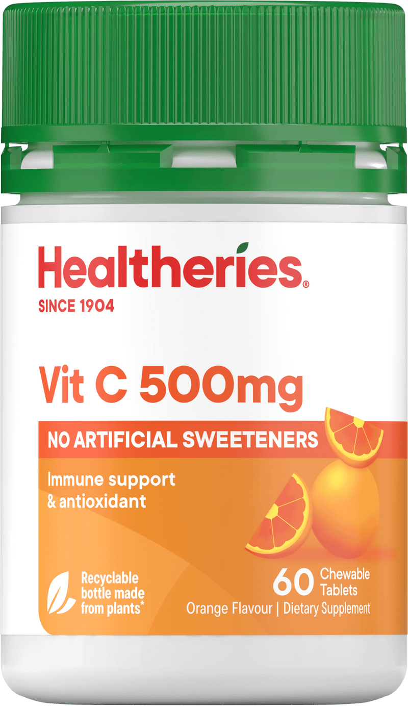 Healtheries Vit C 500mg Chewables 60 Tablets