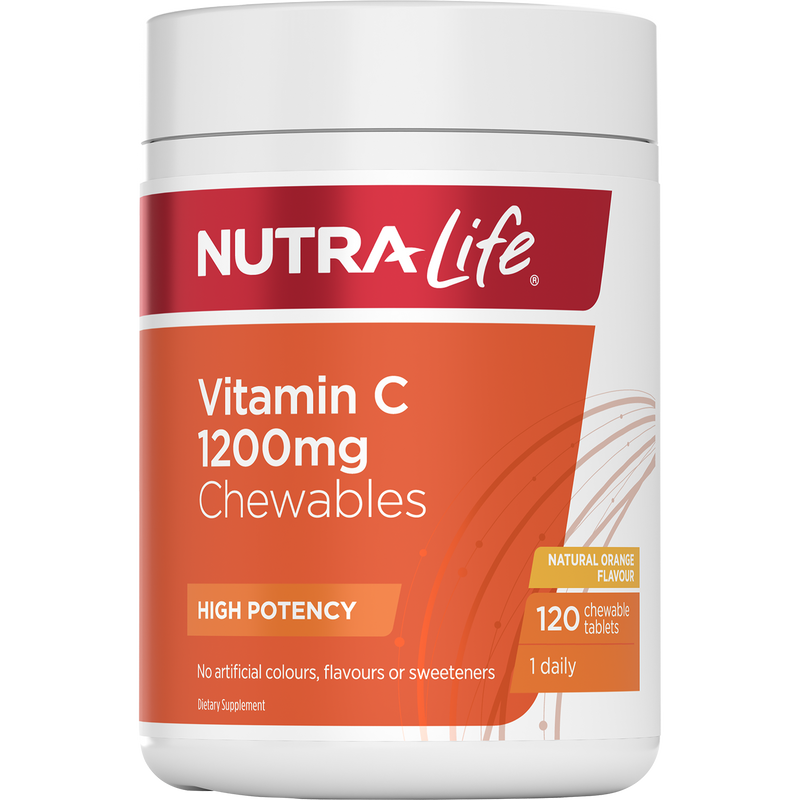 Nutra-Life One-A-Day Vitamin C 1200mg Chewables 120 Tablets