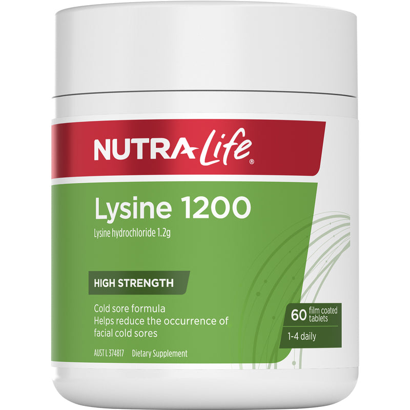 Nutra-Life® Lysine 1200mg 60 tabs