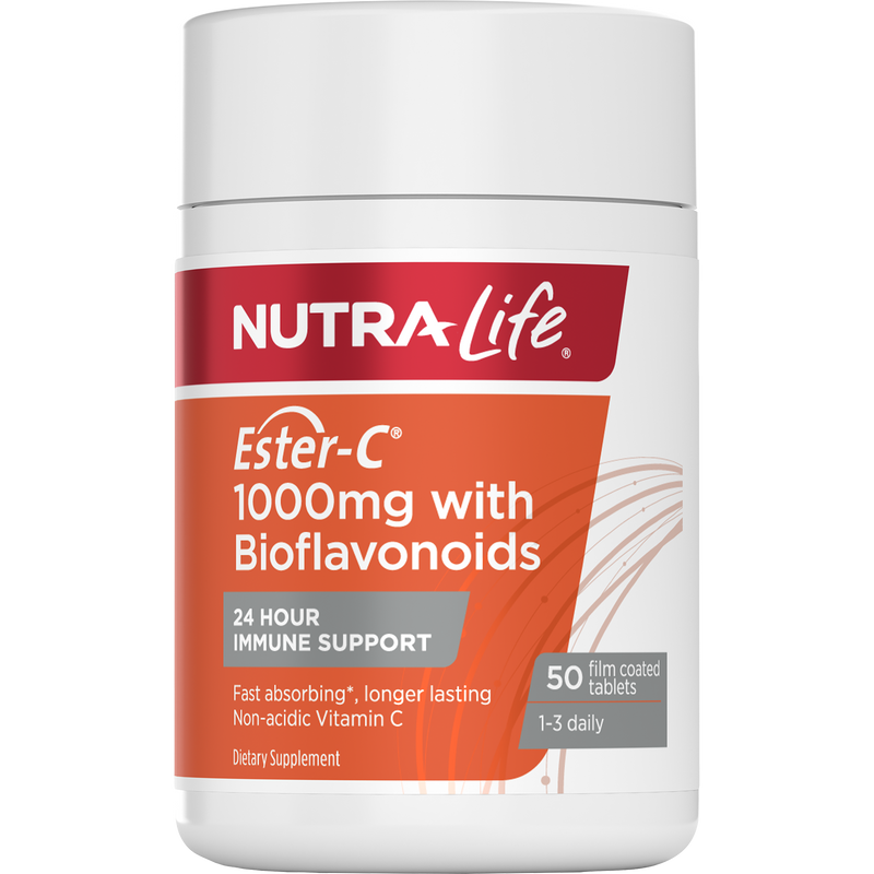 Nutra-Life Ester C + Bioflavonoids 1000mg 50 Tablets