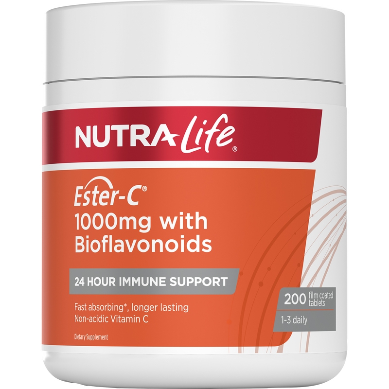 Nutra-Life Ester C + Bioflavonoids 1000mg 200 Tablets