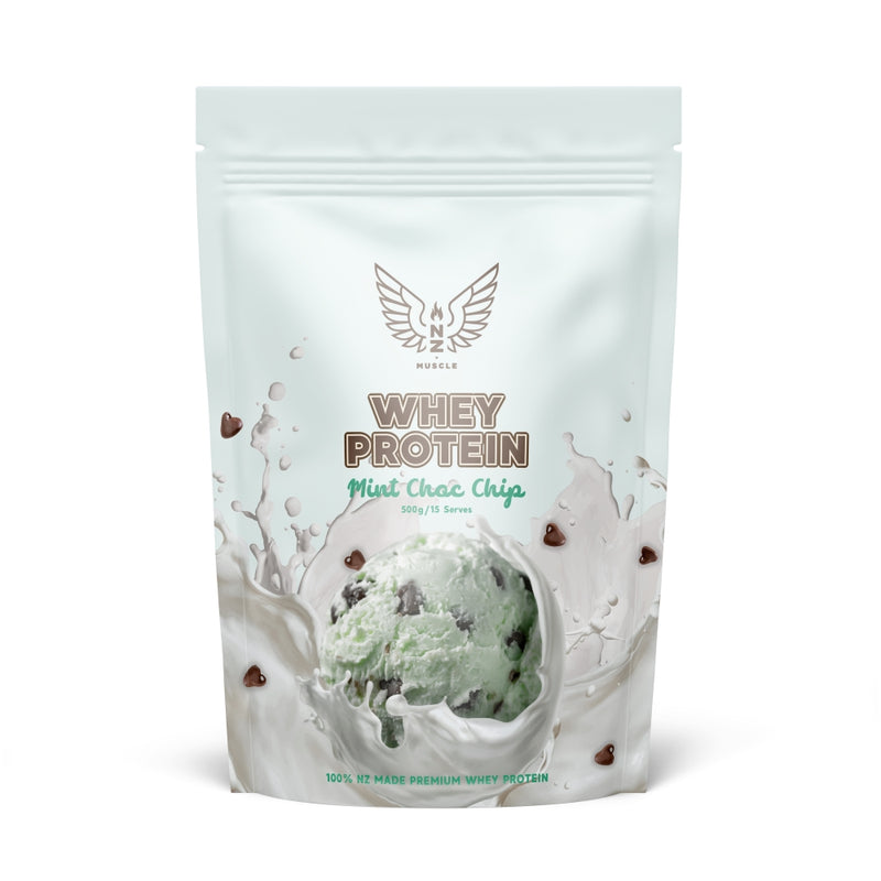 NZ Muscle Whey Protein - Mint Choc Chip 500g