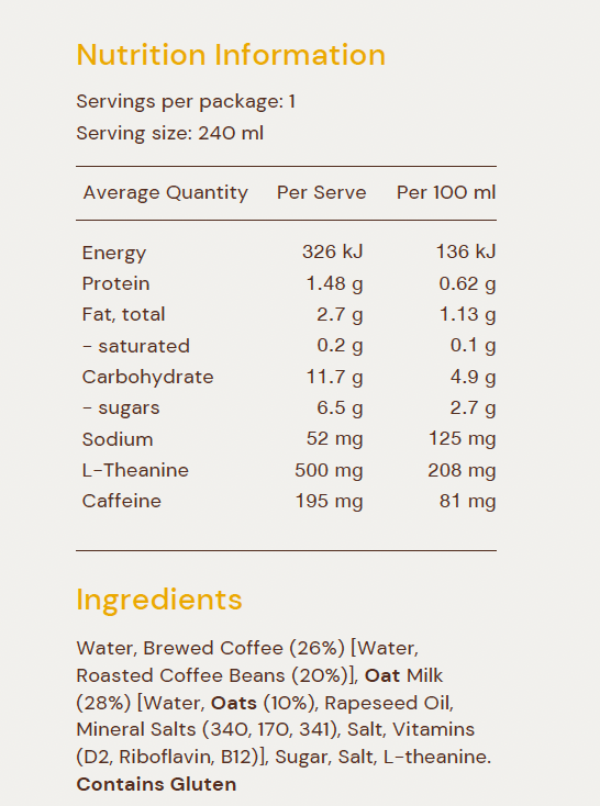 INNERBLOOM OatM Latte+Adaptog. 240ml