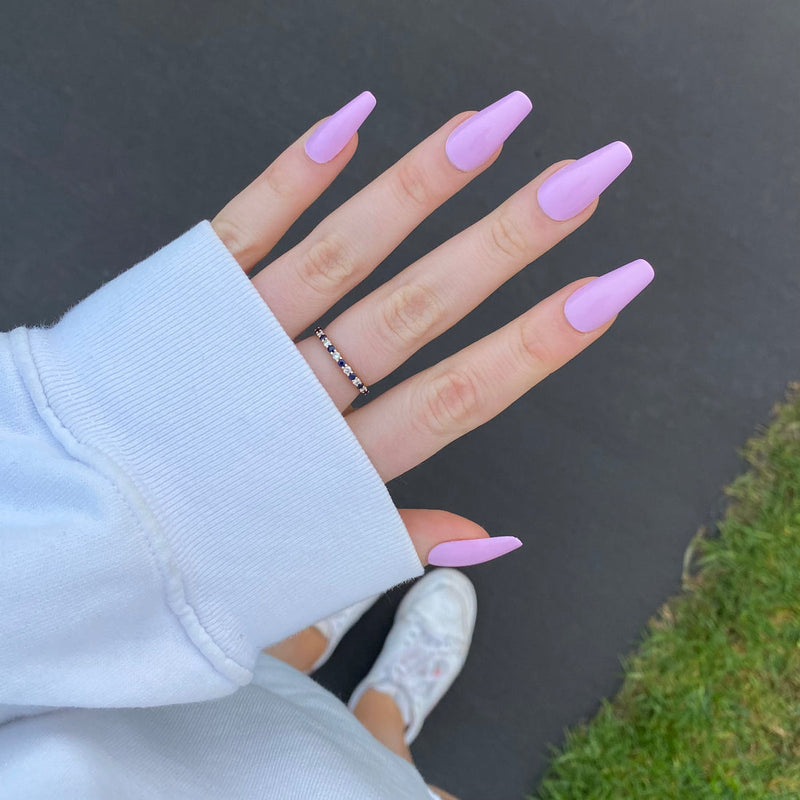 Pressing Nails Pink Coffin