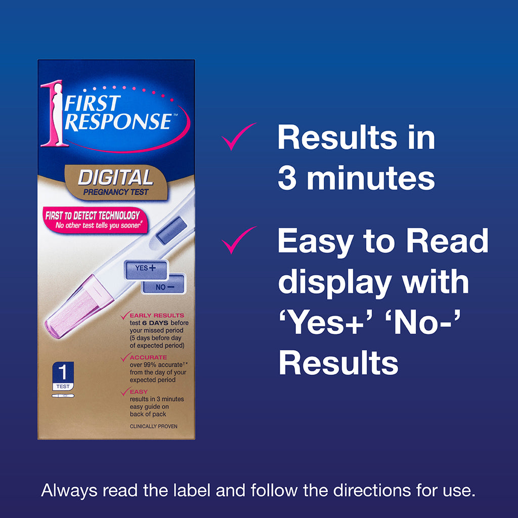 positive pregnancy test first response digital