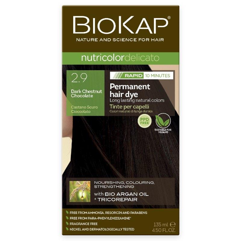 Biokap Delicato Rapid Natural Permanent Hair Colour 2.9 Chestchoc 135ml