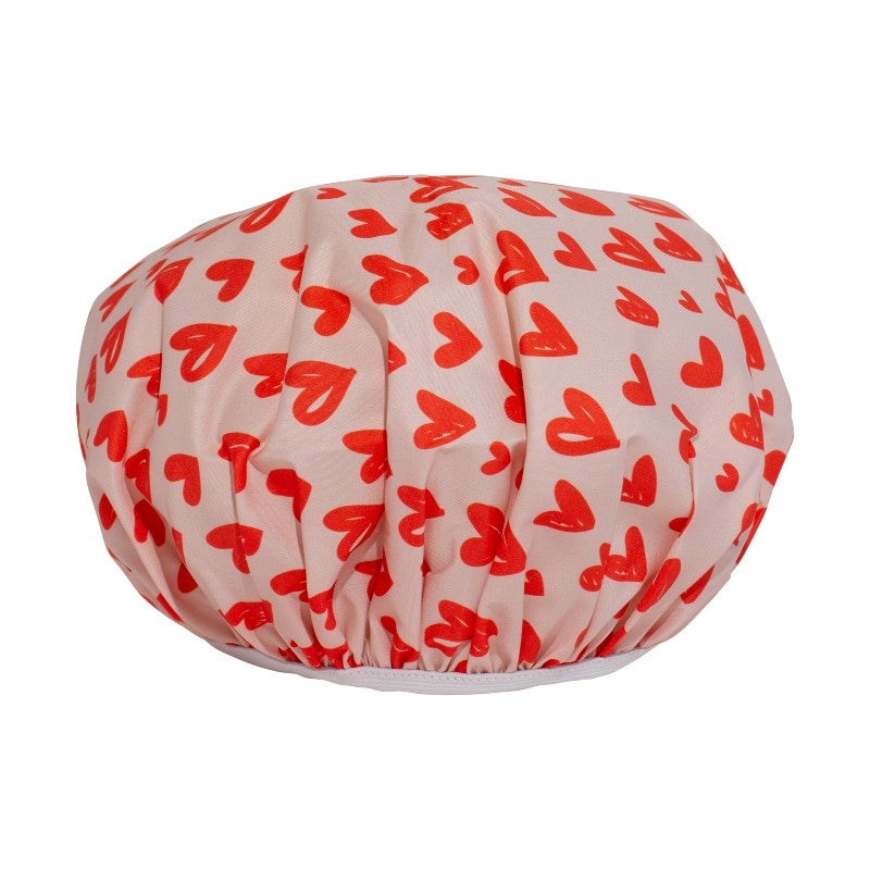 Simply Essential Luxe Shower Cap Hearts