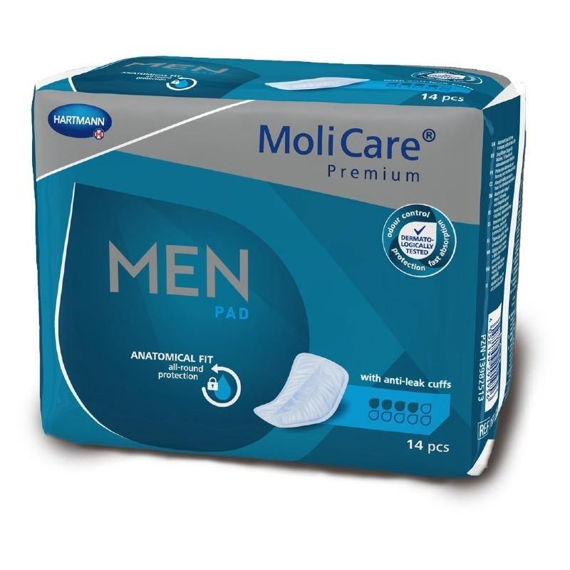 Hartmann MoliCare Premium Men Pad 4 Drops 14 Pack NZ - Bargain Chemist