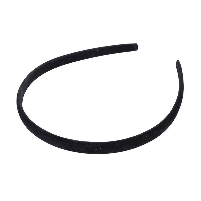 Mae. Thin Headband Velvet Black