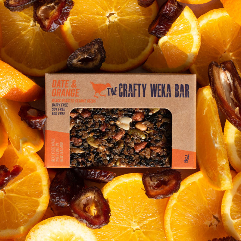 The Crafty Weka Bar — Date & Orange 75g