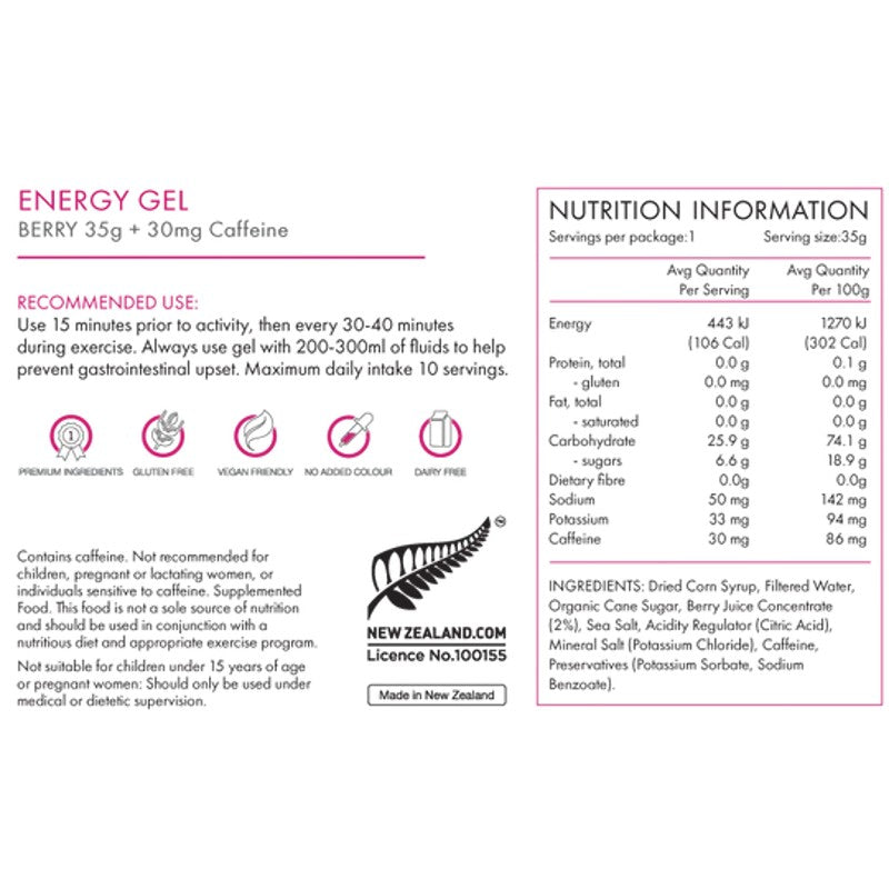 PeakFuel Energy Gel Berry 35g