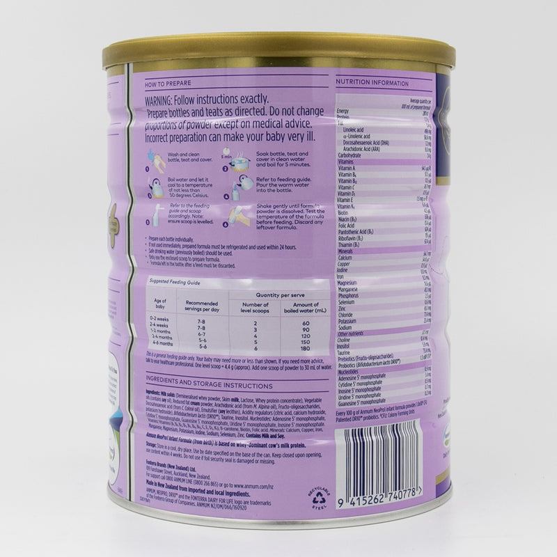 Anmum NeoPro1 Infant Formula Stage 1 900g Can 0-6 months