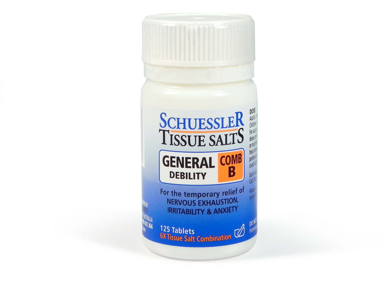 Dr Schuessler Combination B 6X Tissue Salt 125s