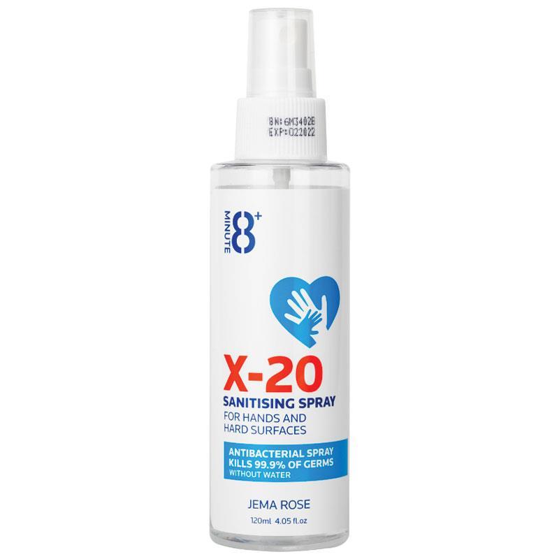 8+ Minute X-20 Sanitising Spray 120ml NZ - Bargain Chemist