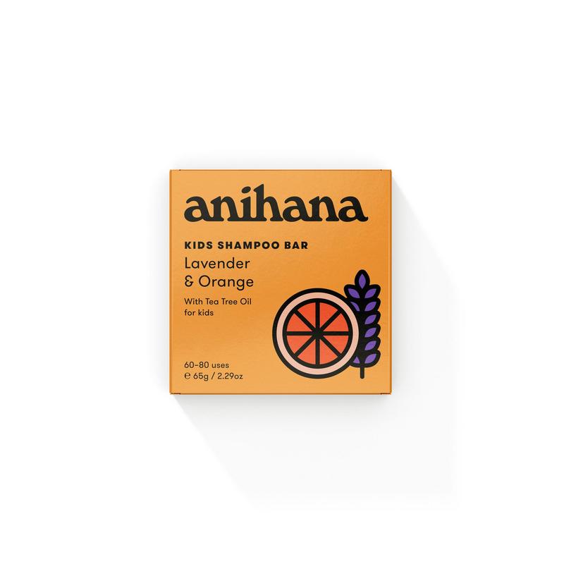 Anihana Kids Lavender & Orange Shampoo Bar 65g