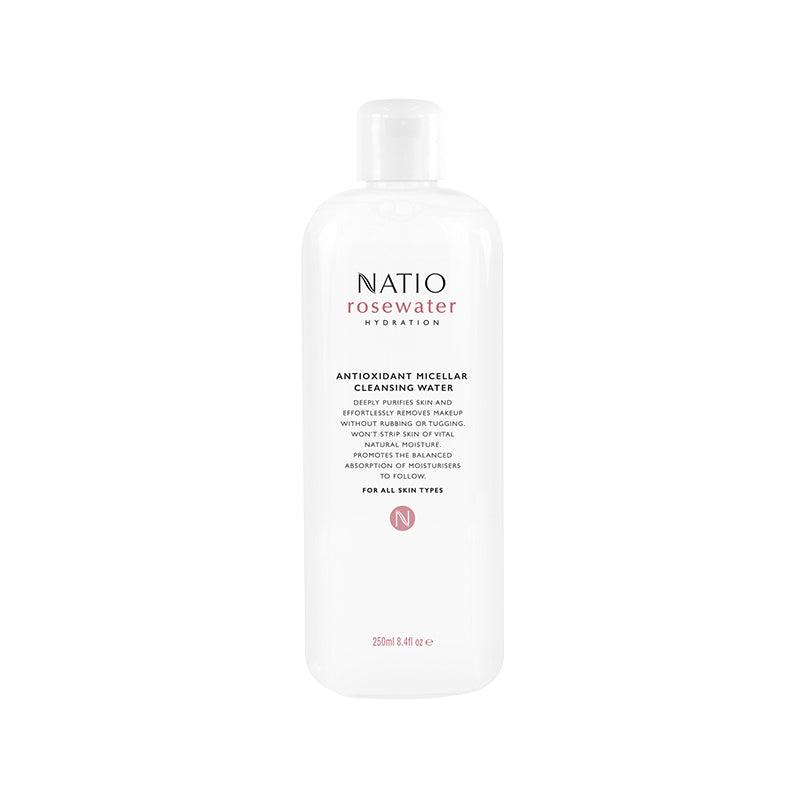 Natio Rosewater Hydration Antioxidant Micellar Cleansing Water 250ml