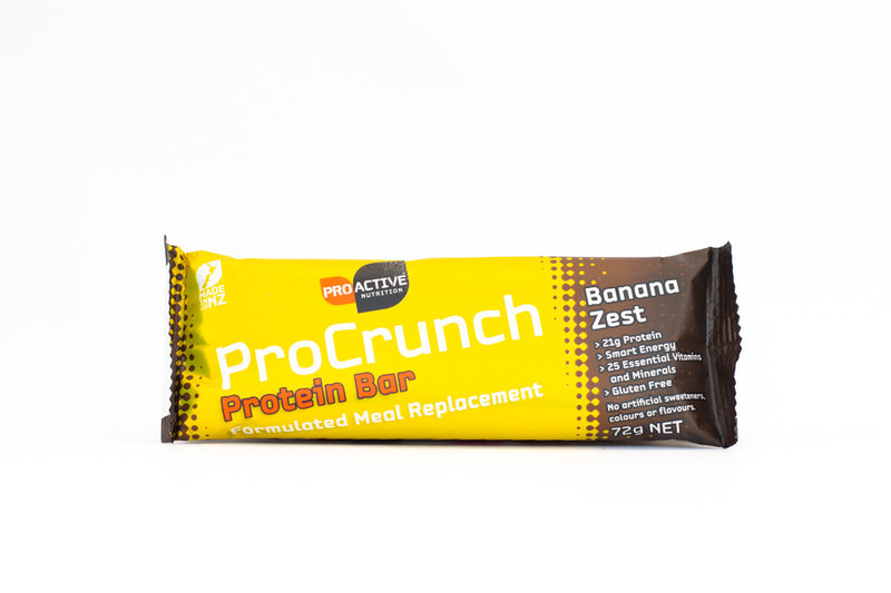 Nothing Naughty Proactive Crunch Protein Bar Banana Zest 72g