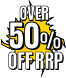 Over 50% off discount badge