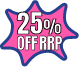 25% off discount badge