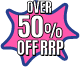 Over 50% off discount badge