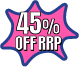 45% off discount badge