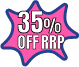 35% off discount badge